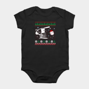 Christmas Baseball For Kids Men Ball Santa Baby Bodysuit